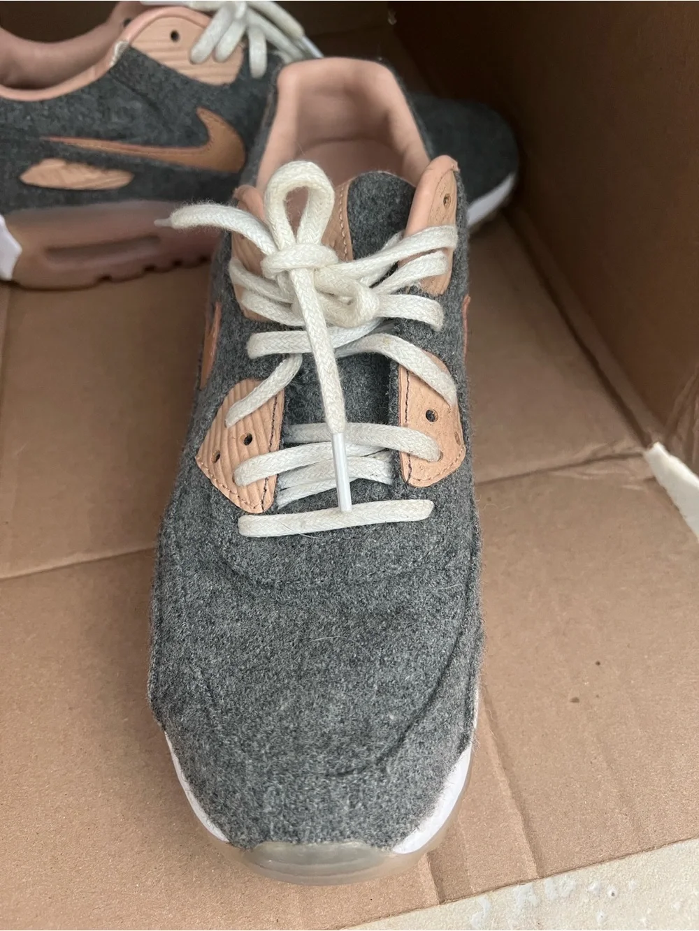 NIKE AIR MAX 90 ULTRA PREMIUM Women's Athletic Sneakers Cool Grey size 7.5